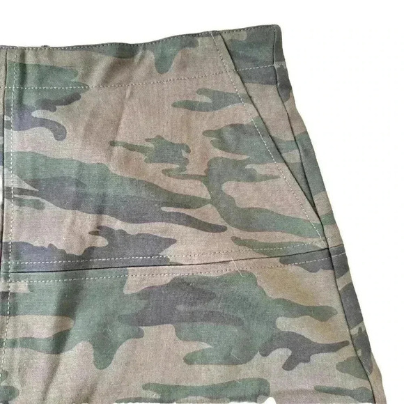 Sanctuary Skirt Womens Size Small Brown Camo Stretch Mini Zipper New - Picture 2 of 7